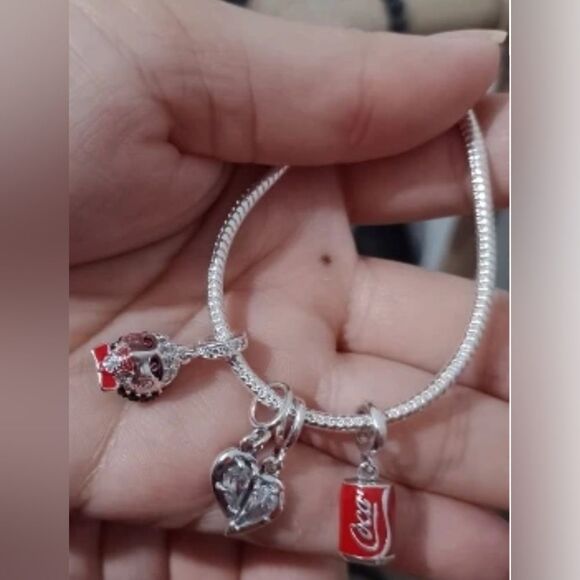 NWOT CocaCola Silver 925 Charm - Picture 7 of 9